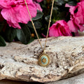 18ct Gold Plated Amazonite Star Pendant Necklace image 0